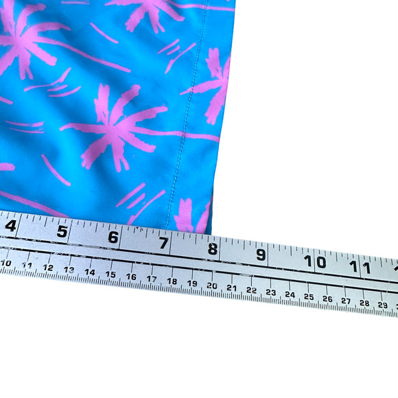Chubbies Swim Trunk Shorts Men's 2XL XXL Blue Pink Palms The Prince of Prints - Picture 8 of 8